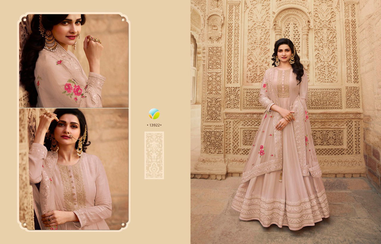 Vinay Kaseesh Parimahal  Latest Fancy Heavy Festive Wear Silk With Embroidery Work Exclusive  Designer Salwar Suit Collection 